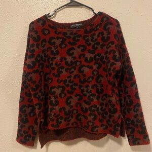 Central Park West red cheetah sweater
